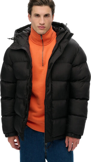 Superdry Hooded Tech Padded Jkt - Black - XXXL Superdry Hooded Tech Padded Jkt - Black - XXXL