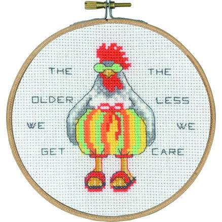 Permin Permin Broderisett Jo eldre vi blir Ø13cm