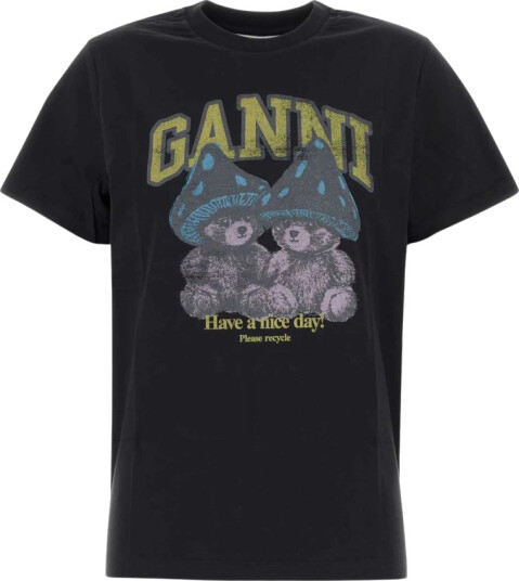 Ganni Dame Topper Svart L,