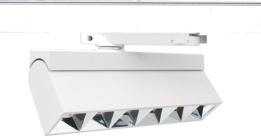 Ledlife 36W 3 faset RA92 LED skinnespot   23,5 cm hvit justerbar   Kulør : Varm