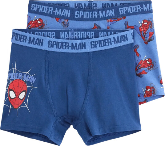 Lindex 2 Pack Spiderman Boxer Shorts Navy 98/104