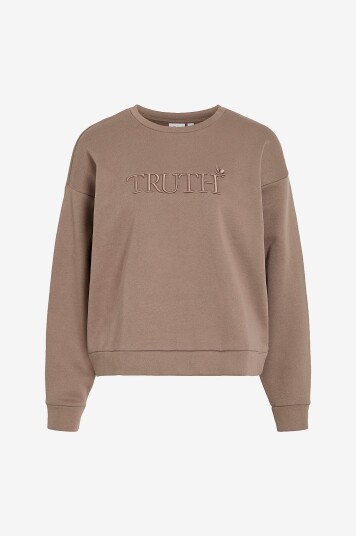 Vila Collegegenser viElsk L/s O neck Natur