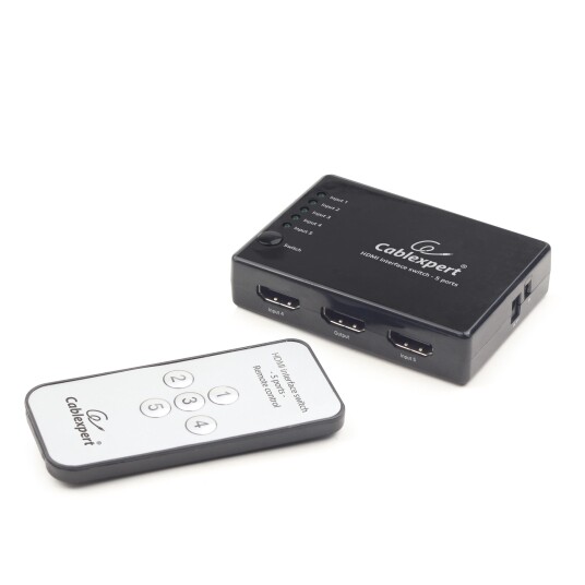 Gembird 5-port HDMI Video/Audio Switch med High Speed 4K Støtte