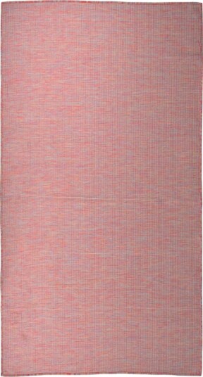 vidaXL Utendørs flatvevd teppe 80x150 cm rød vidaXL Utendørs flatvevd teppe 80x150 cm rød