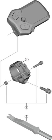 Shimano Steps holder type B I-Spec 22,2mm til computer SC-E5000