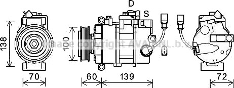 PRASCO VNK382 AC-kompressor