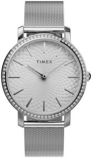 Timex Dameklokke TW2V52400 Transcend Sølvfarget/Stål Ø34 mm