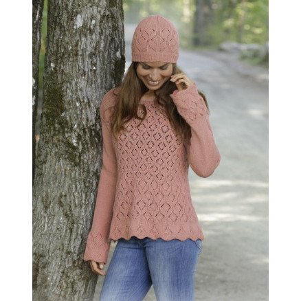 Â Lady AngelikaÂ by DROPS Design Genser Strikkeoppskrift str S XXXL