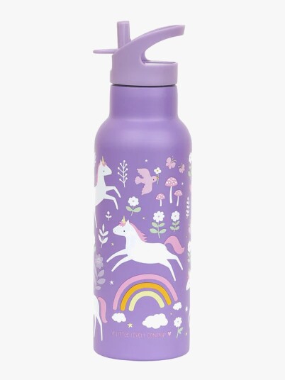 A Little Lovely Company Unicorn Dreams Xl Rustfritt Stål Vannflaske