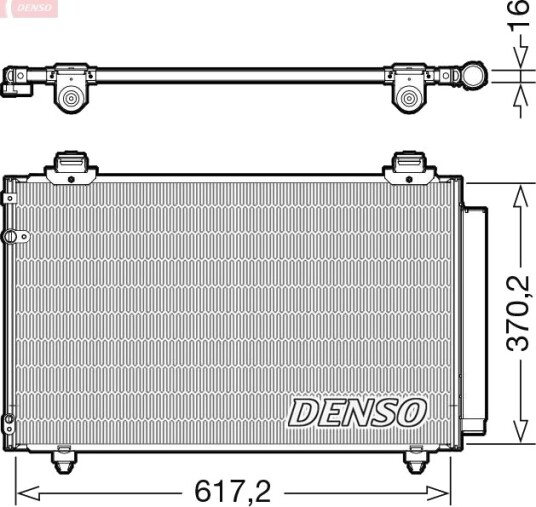 DENSO DCN50112 Kondensator, klimaanlegg DENSO DCN50112 Kondensator, klimaanlegg