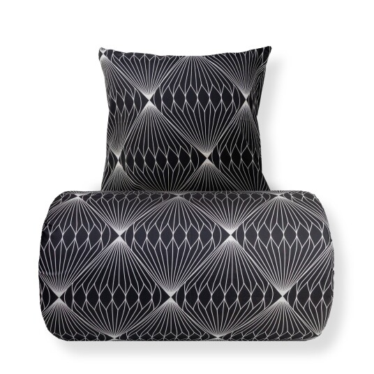 Sengetøy til king size dyne 240x220 cm - Diamond svart sengesett - In style sengetøy i mikrofiber Sengetøy til king size dyne 240x220 cm - Diamond svart sengesett - In style sengetøy i mikrofiber