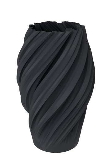 Dazzle & Dawn Wave Vase Ash Grey Ø8xH20
