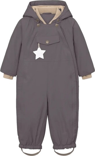 MINI A TURE Matwisti Fleece Lined Snowsuit. Grs PLUM KITTEN 80