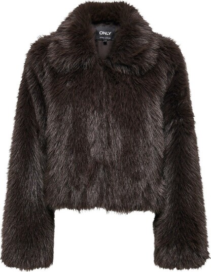 ONLY Onlmanny Faux Fur Jacket Otw Noos Brown XL ONLY Onlmanny Faux Fur Jacket Otw Noos Brown XL