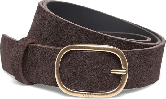 Stylein Venosa Suede Belt DARK BROWN One Size