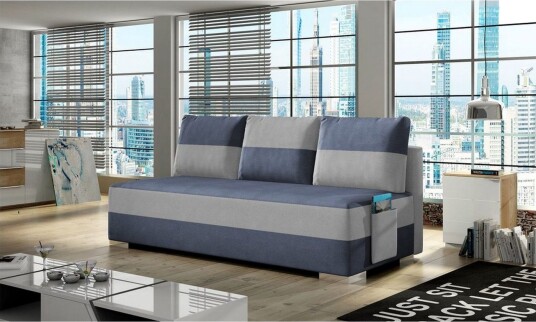 Sofa Eltap Atila 200x83x92 cm Soro 76 Soro 83 Blå Hvit
