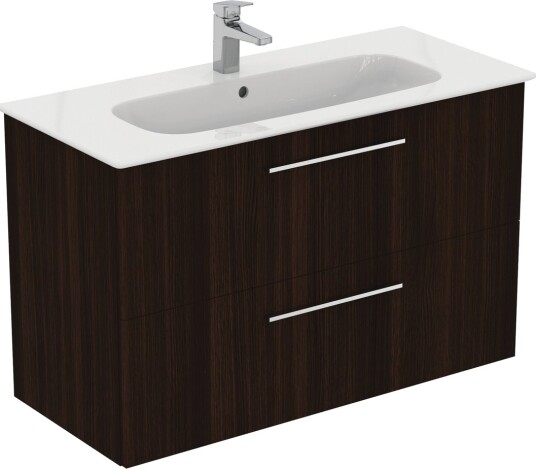 IDEAL STANDARD I.LIFE A BADEROMSMØBEL 1040X460 COFFEE OAK M/KROM HÅNDTAK