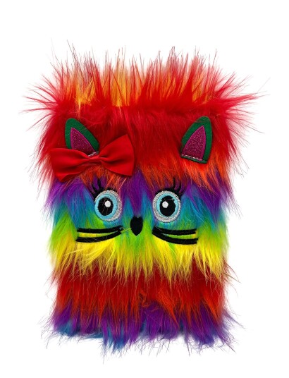 Suntoy Ant Bok A5 Plysch Regnbåge Katt - Multi/patterned - 14.5X21X1.5 Suntoy Ant Bok A5 Plysch Regnbåge Katt - Multi/patterned - 14.5X21X1.5