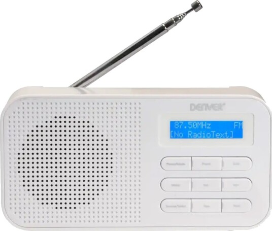 Denver DAB-42 Hvit Bærbar DAB Radio med FM Denver DAB-42 Hvit Bærbar DAB Radio med FM