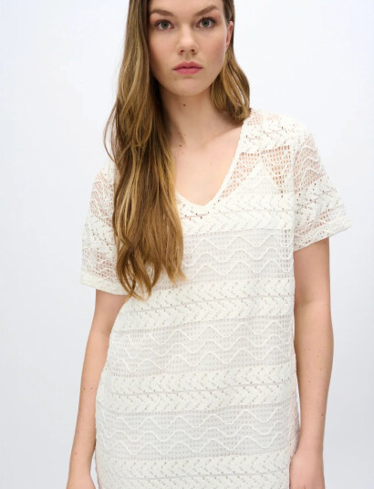 Moves Pilano Dress 4292 White L Moves Pilano Dress 4292 White L