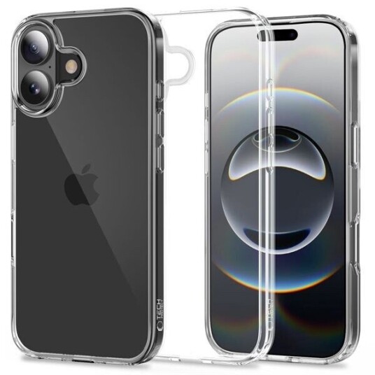 Tech-Protect Flexair Hybrid Mobildeksel til iPhone 17 - Gjennomsiktig
