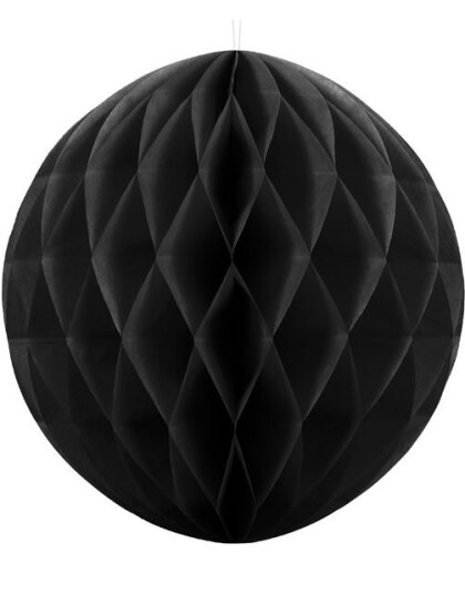 Svart Honeycomb Ball 20 cm