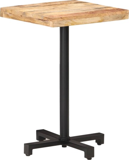 vidaXL Bistrobord firkantet 50x50x75 cm grovt mangotre