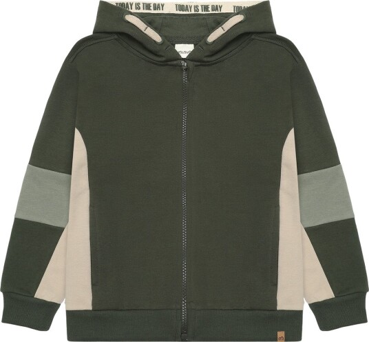 Minymo Cardigan Bille Minymo 10 år (140) Cardigan Armygrønn Beige
