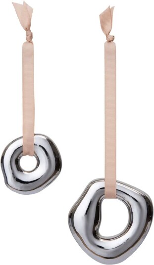 Ferm Living Orrith dekorasjonsheng 2 deler Silver