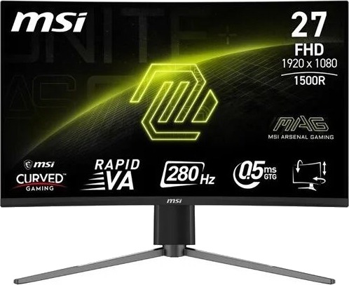 MSI MAG 276CPXF 27" FHD Gaming Skjerm 280Hz Kurvet VA MSI MAG 276CPXF 27" FHD Gaming Skjerm 280Hz Kurvet VA