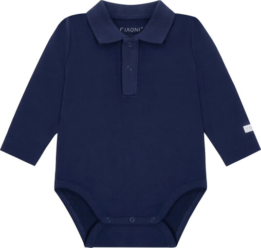 Blå Body Ls W. Collar Navy 62