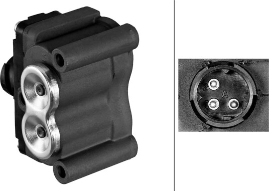 Magnetventil, koblingssylinder HELLA 6NW 358 189-021