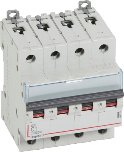 Legrand DX3 MCB automatsikring C1 4P 4M 10/16kA