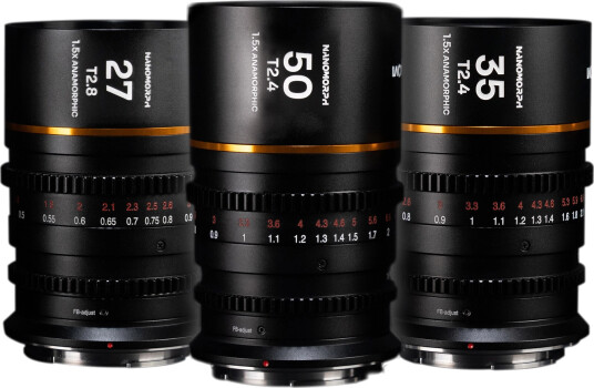 Laowa Nanomorph S35 Prime 3-Lens Bundle Sony E. 27mm, 35mm, 50mm. Amber Laowa Nanomorph S35 Prime 3-Lens Bundle Sony E. 27mm, 35mm, 50mm. Amber