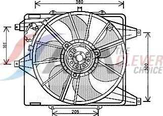 Kjølevifte AVA COOLING SYSTEMS RT7541
