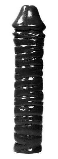 All Black XXL Anal Dildo 38 cm