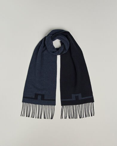 J.Lindeberg Champ Wool Doublefaced Scarf Navy J.Lindeberg Champ Wool Doublefaced Scarf Navy