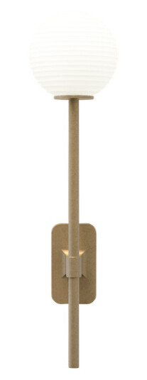 Astro Tacoma Single Grande Vegglampe Antik Messing & Grooved Skjerm Opal
