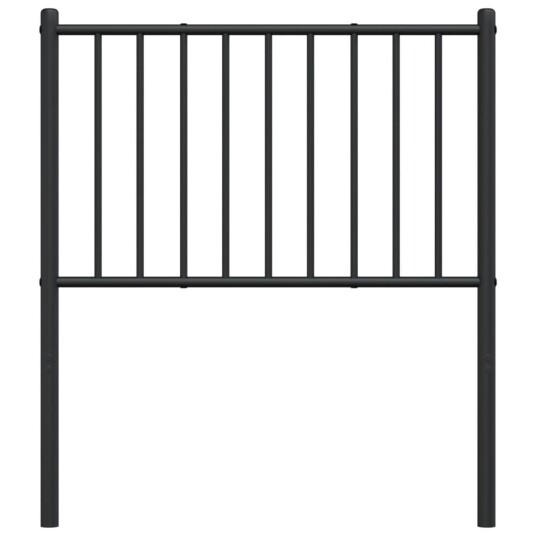 vidaXL Sengegavl i metall svart 75 cm