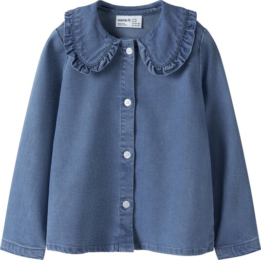 Name It Nmfluna Ls Dnm Shirt 4468 Yb Blue 98