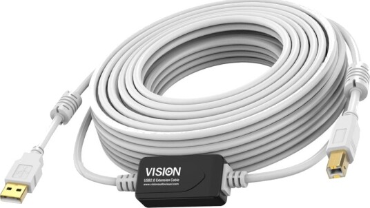 Vision Techconnect Usb Kabel Usb Hann Til Usb Type B Hann Usb 2.0 10 M Signalforsterker Hvit Vision Techconnect Usb Kabel Usb Hann Til Usb Type B Hann Usb 2.0 10 M Signalforsterker Hvit