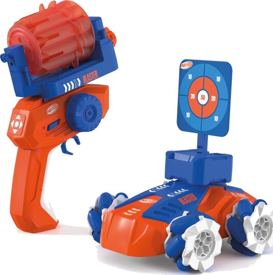 Carrera Radiostyrt Bil Nerf Blasting med 10 Dartpiler og LED-lys