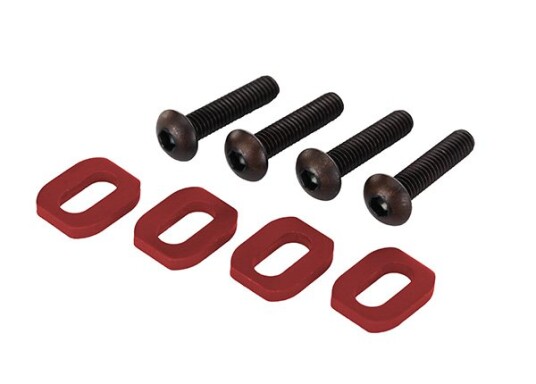 Traxxas 7759R Washers motor mount aluminum Red anodized 4