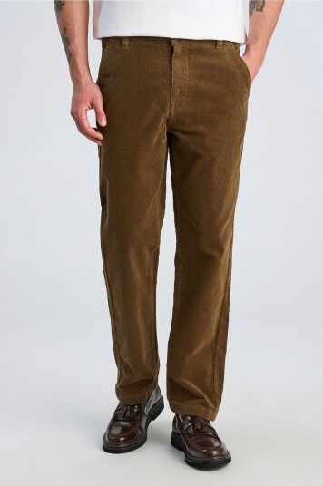 Lindbergh   Manchester bukser Superflex Corduroy Chino Pants   Grå