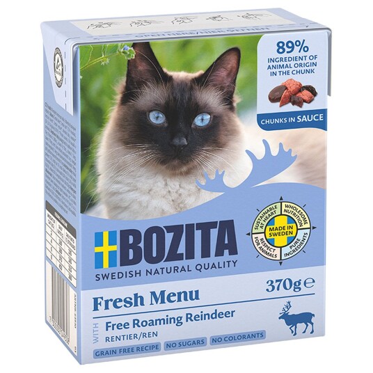 Økonomipakke: Bozita Tetra Biter I Saus 24 X 370 G Reinsdyr