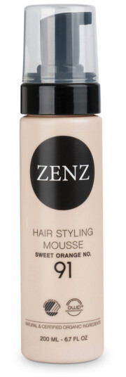 Zenz Organic No 91 Hair Styling Mousse Extra Volume Sweet Orange