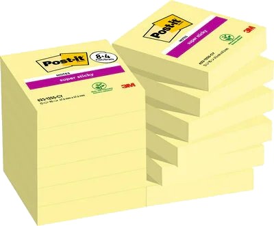 3M 7100259816 Firkant Gult Papir 47,6 Mm 47,6 Mm 90 Ark