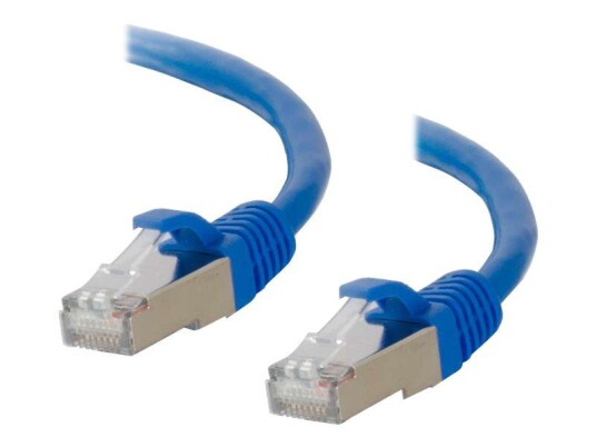 C2G Cat6a Booted Shielded (STP) Network Patch Cable - koblingskabel - 20 m - blå