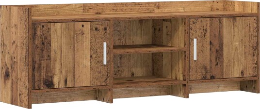 TV skap 130 x 33 x 47 cm Gammelt tre Konstruert tre TV skap 130 x 33 x 47 cm Gammelt tre Konstruert tre