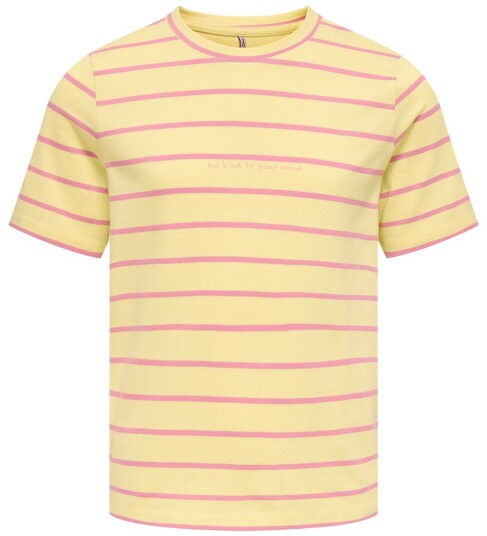 Kids Only T skjorte   KogHelle   Sollys/Rose Eleganse/Trykk Kinn   Kids Only   9 10 år 134 140   T skjorte Gul Rosa